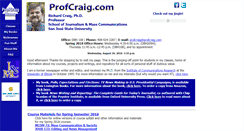 Desktop Screenshot of profcraig.com