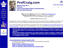 Tablet Screenshot of profcraig.com